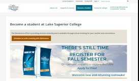 
							         Become a Student - Lake Superior College								  
							    
