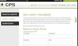
							         Become a Supplier | CPS								  
							    