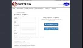 
							         Become a Supplier | Electroid								  
							    