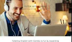 
							         Become a Tutor - Cambly								  
							    