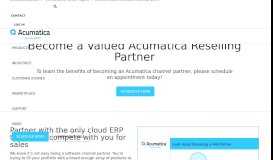 
							         Become a Valued Acumatica Reselling (VAR) Partner | Acumatica VARs								  
							    