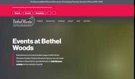 
							         Become a Vendor | Bethel Woods Center for the Arts								  
							    