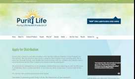 
							         Become a Vendor - Purity Life Health Products LP.								  
							    