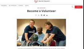 
							         Become a Volunteer - Special Olympics								  
							    
