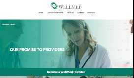 
							         Become a WellMed Provider: Join WellMed								  
							    
