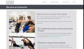 
							         Become an Instructor - Xtend Barre | Xtend Barre								  
							    