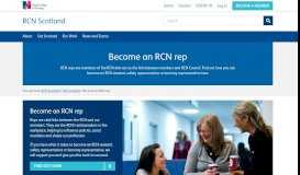 
							         Become an RCN rep | Scotland | Royal College of Nursing								  
							    