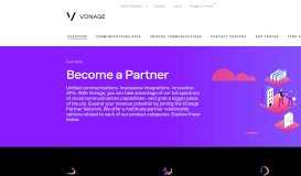
							         Become One of Our Cloud Partners | Vonage Business								  
							    