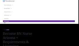 
							         Become RN Nurse Arizona + Requirements & Licensing - 2019 ...								  
							    