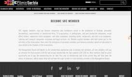 
							         BECOME SFC MEMBER - Film in Serbia								  
							    