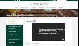 
							         Becoming a WIT - Center for Academic and Career Engagement								  
							    