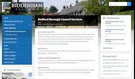 
							         Bedford Borough Council Services | Biddenham Parish Council								  
							    