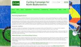 
							         Bedford Borough Planning Applications - Cycling								  
							    