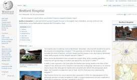 
							         Bedford Hospital - Wikipedia								  
							    