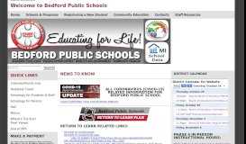 
							         Bedford Public Schools Temperance, MI Home Page								  
							    