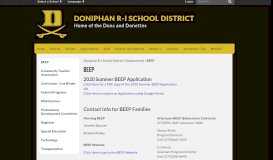 
							         BEEP - Doniphan RI School District								  
							    