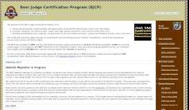 
							         Beer Judge Certification Program (BJCP)								  
							    
