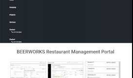 
							         BEERWORKS Restaurant Management Portal - 1Tech								  
							    