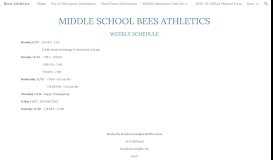 
							         Bees Athletics - Google Sites								  
							    