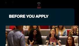 
							         Before you apply | University of Salford								  
							    