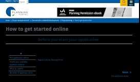 
							         Before you start your application | How to get started ... - Planning Portal								  
							    