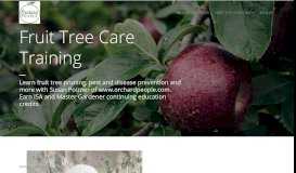 
							         Beginner Fruit Tree Care Online Workshops - Orchard People								  
							    