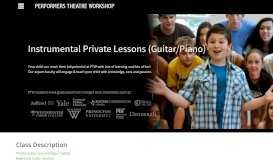 
							         Beginning Piano Lessons | Performers Theatre Workshop								  
							    