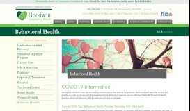 
							         Behavioral Health - Goodwin Community Health								  
							    