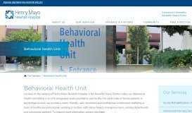 
							         Behavioral Health | Santa Clarita Valley Hospital - Henry Mayo ...								  
							    