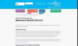 
							         Behavioral Health Services – Healthcare ... - CareMount Medical								  
							    