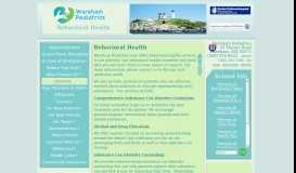 
							         Behavioral Health | Wareham Pediatrics | Serving Massachusetts ...								  
							    