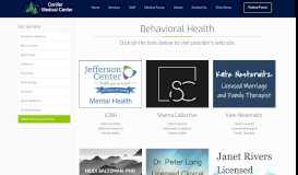 
							         Behavioral Services – Conifer Medical Center								  
							    