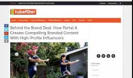 
							         Behind the Brand Deal: How Portal A Creates Compelling Branded ...								  
							    