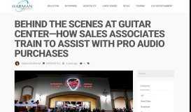 
							         Behind the Scenes at Guitar Center—How Sales Associates Train to ...								  
							    