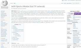 
							         beIN Sports (Middle East TV network) - Wikipedia								  
							    