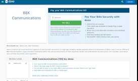 
							         BEK Communications | Pay Your Bill Online | doxo.com								  
							    
