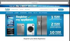 
							         Beko Appliance & Guarantee Registration | Beko								  
							    