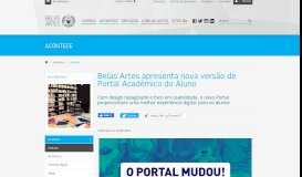 
							         Belas Artes apresenta nova versão de Portal Acadêmico do Aluno ...								  
							    