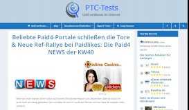 
							         Beliebte Paid4-Portale schließen die Tore & Neue Ref-Rallye bei ...								  
							    