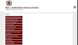 
							         Bell Gardens High: Home Page								  
							    