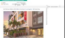 
							         BELL PARTNERS MAKES A $123 MILLION PURCHASE IN LOS ...								  
							    