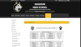 
							         Bell Schedule - Hughson High School								  
							    