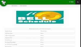
							         Bell Schedule - Junction Hill C-12 School District								  
							    