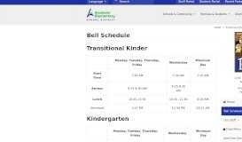 
							         Bell Schedule | Ponderosa Elementary School								  
							    