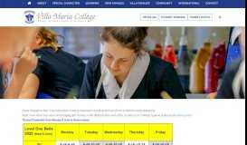 
							         bell times - Villa Maria College |								  
							    