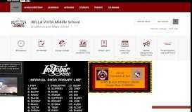 
							         Bella Vista Middle School / Homepage								  
							    