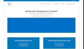 
							         Belleview Elementary School | Home of the Eagles!								  
							    