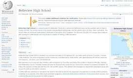 
							         Belleview High School - Wikipedia								  
							    