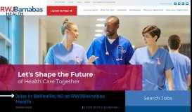 
							         Belleville, NJ jobs| RWJBarnabas Health								  
							    