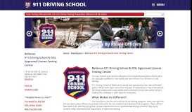 
							         Bellevue 911 Driving School & DOL Testing Center								  
							    